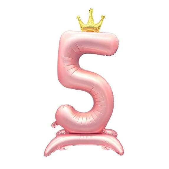 isasaka 42-Inch Pink Number Foil Balloons for Birthday Party Decorations, Large Helium Mylar Balloons for Kids & Adults