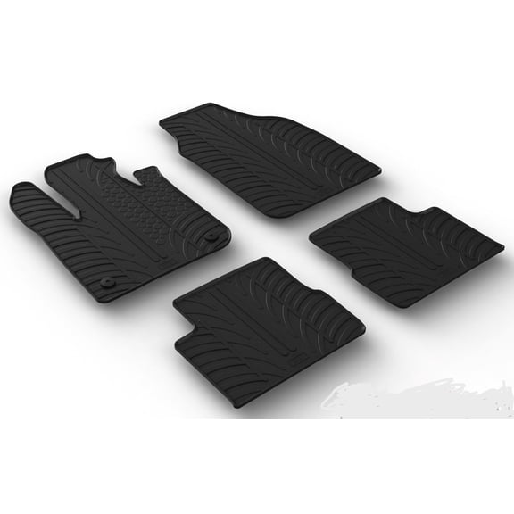 GledringUSA Custom Fit Fiat 500e floor mats for 2022-2024
