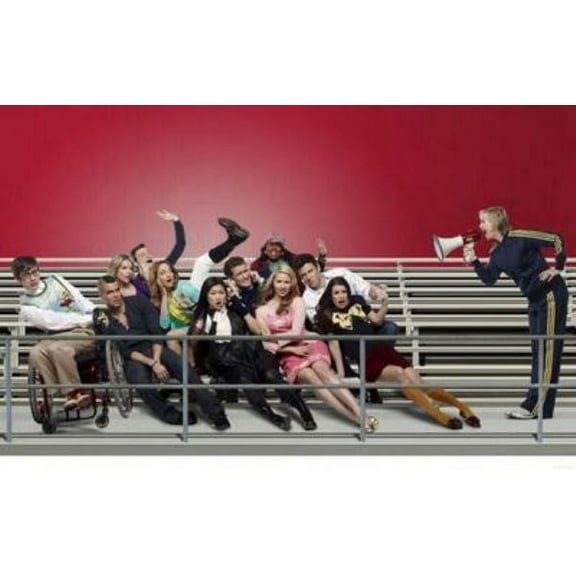 Glee Bleachers Poster 12x16 Print on Metal Sign 12in x 16in Multi-Color Square Adults Best Posters