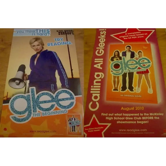Glee Beginning 2010 SDCC 2 sided poster (Jane Lynch)