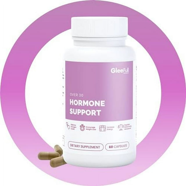 GleeFull Over 30 Hormone Support - Menopause Supplements for Women - Hormone Balance for Women - Hot Flash Relief - Menopause Support