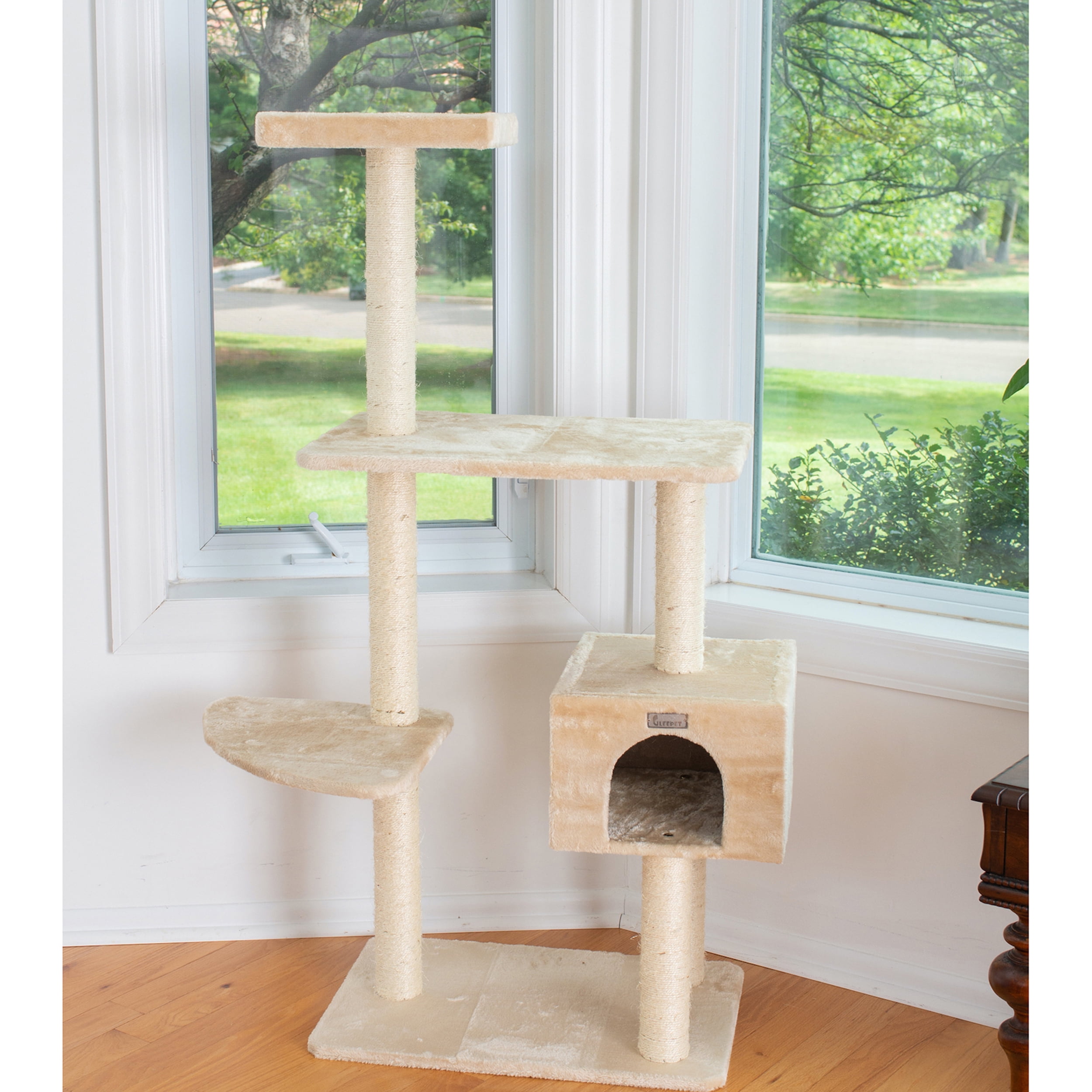 Cat tree outlet real wood