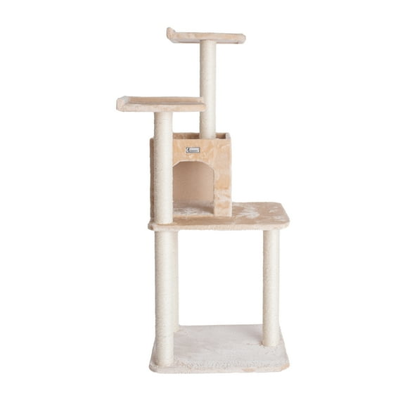 GleePet 57" real wood Cat Tree GP78571021 Beige