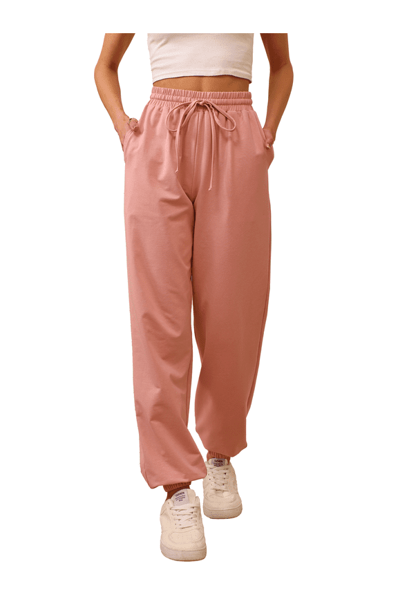 Women's Cinch Bottom Sweatpants Athletic Joggers Lounge Pants with Pockets