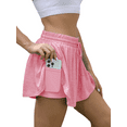 thumbnail image 1 of Gleelaud Women's Summer Flowy Yoga Workout Shorts for Athletic Gym Running Shorts Tennis Short Skirt Pink, 1 of 7