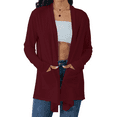 thumbnail image 1 of Gleelaud Women's Lightweight Open Front Cardigans Long Sleeve Casual Soft Drape Fall Cardigan with Pockets, 1 of 7