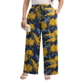 thumbnail image 1 of Gleelist Women Plus Size Casual Drawstring Wide Leg Pants Stretchy Straight Long Trousers With Pocket XL-5XL, 1 of 7