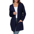 thumbnail image 1 of Gleelist Women's Casual Knit Open Front Cardigan Lightweight Long Sleeve with Pockets, 1 of 8