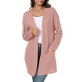 thumbnail image 1 of Gleelist Women's Casual Knit Open Front Cardigan Lightweight Long Sleeve with Pockets, 1 of 7