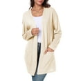 thumbnail image 1 of Gleelist Women's Casual Knit Open Front Cardigan Lightweight Long Sleeve with Pockets, 1 of 8