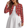 thumbnail image 1 of Gleelist Plus Size Cropped Cardigan Bolero Shrug Open Front Long sleeve Lightweight Cardigan Sweaters For Women XL-5XL, 1 of 7