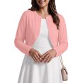 thumbnail image 1 of Gleelist Plus Size Cropped Cardigan Bolero Shrug Open Front Long sleeve Lightweight Cardigan Sweaters For Women XL-5XL, 1 of 7