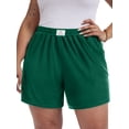 thumbnail image 1 of Gleelist Women's Plus Casual Shorts Comfy Elastic Waist Shorts Summer Short with Pockets XL-5XL, 1 of 6