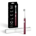 thumbnail image 1 of Gleem Battery Toothbrush, Full Head, Soft, Cranberry, 1 Ct, for Adults and Children 3+, 1 of 10