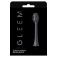 thumbnail image 1 of Gleem Electric Toothbrush Replacement Head, Soft, Black, 2 Count for Plaque Removal, 1 of 13