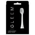 Gleem Electric Toothbrush Replacement Head, Soft, White, 2 Ct