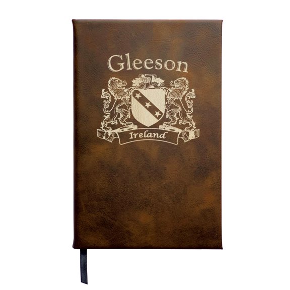 Gleeson Irish Coat of Arms Leather Journal