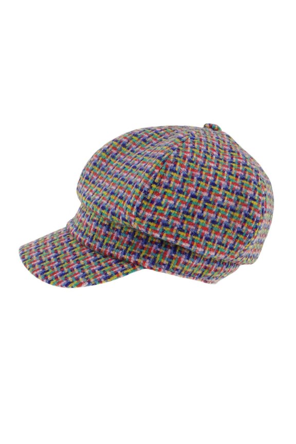 Glen Appin Ladies Jazzy Weave Harris Tweed Cap