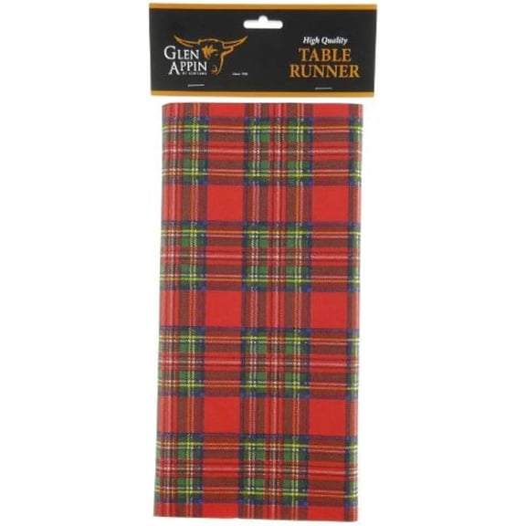 Glen Appin of Scotland Airlaid Paper Royal Stewart Tartan Table Cloth Runner