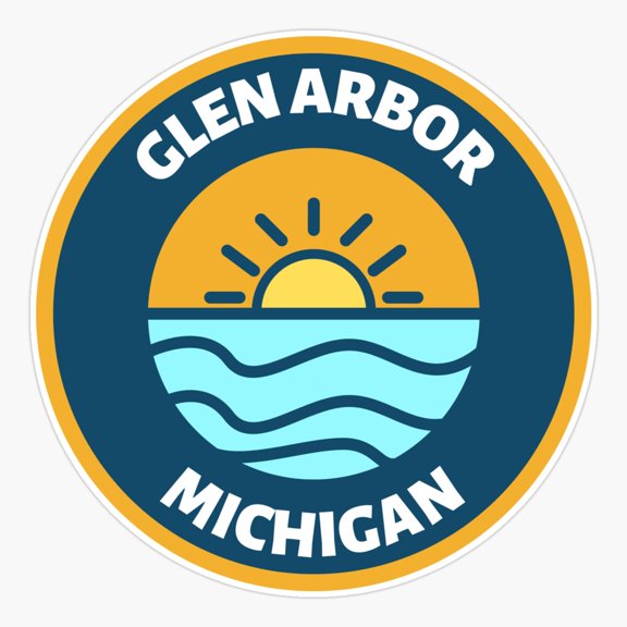 Glen Arbor Sleeping Bear Sticker