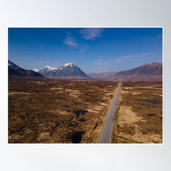 Glen Coe - Scotland Poster Wall Art, Modern Wall Decor, 16x24 UNFRAMED