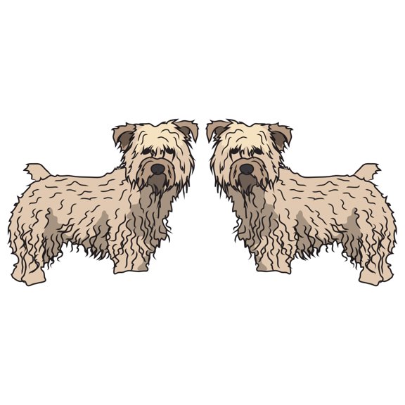 Glen Of Imaal Terrier Decal | Indoor/Outdoor | Dog Lover Super Cute Sticker for SUV Windows, Dorm Rooms, Bedroom, Offices | SignMission personalized gift | 2 Pack of 6"