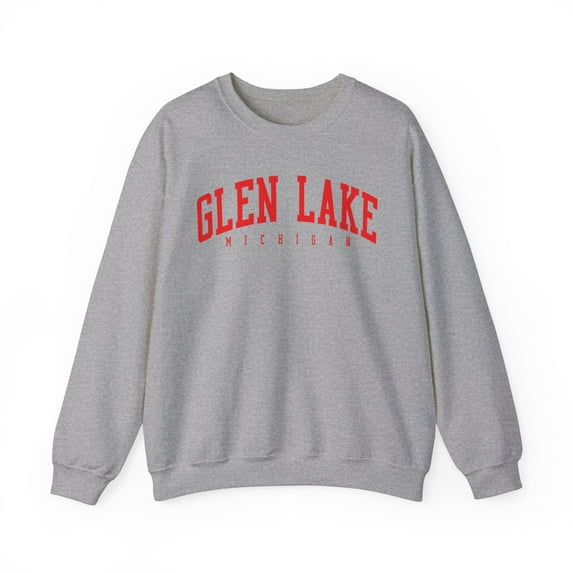 Glen Lake Michigan Sweatshirt Gifts Crew Neck Shirt Long Sleeve Unisex