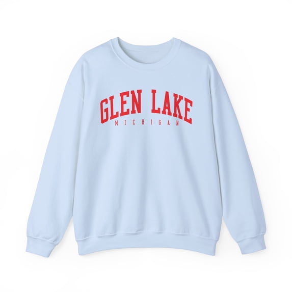 Glen Lake Michigan Sweatshirt Gifts Crew Neck Shirt Long Sleeve Unisex