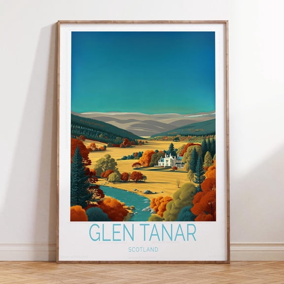 Glen Tanar Scotland Autumn Forest Scene Print Unframed Paper Print