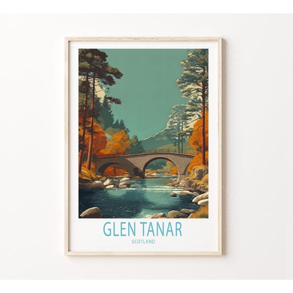 Glen Tanar Scotland Forest Travel Home Decor Unframed Paper Print