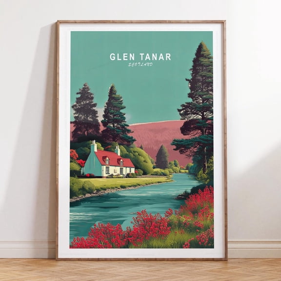 Glen Tanar Scotland Highland Forest Wall Art Unframed Paper Print