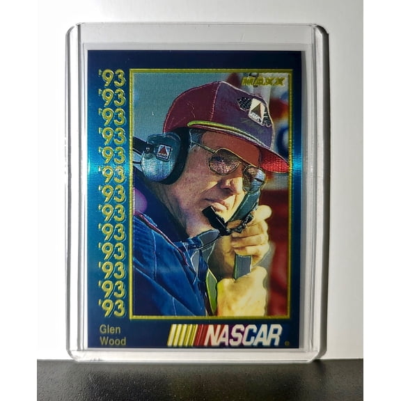 Glen Wood 1993 Maxx Premier Plus Racing #102 NASCAR Card Wood Brothers Racing