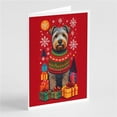 thumbnail image 1 of Glen of Imaal Terrier Holiday Christmas Greeting Cards Pack of 8 7 in x 5 in, 1 of 3
