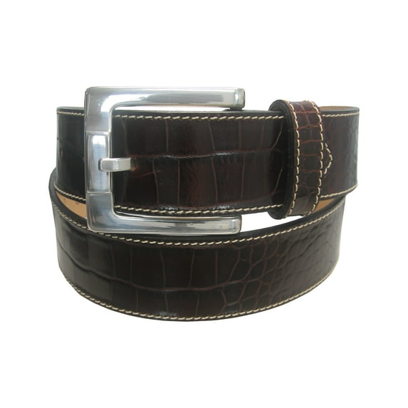 Glenayr Golf Men's Leather Gator Print Belt, Brand New -