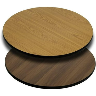 Glenbrook 24'' Round Table Top with Natural or Walnut Reversible Laminate Top