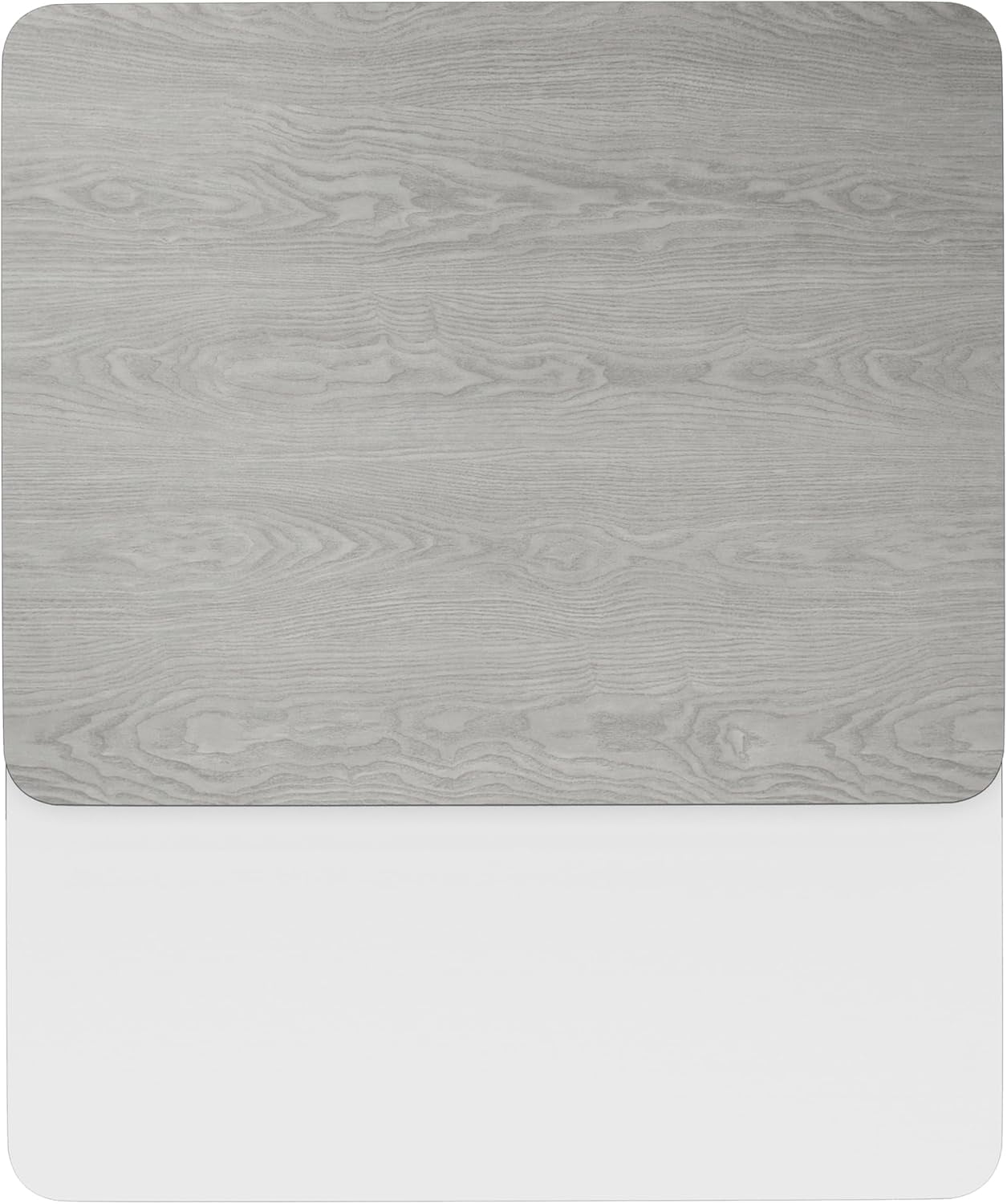 Glenbrook 24'' x 30'' Gray and White Reversible Laminate Table Top