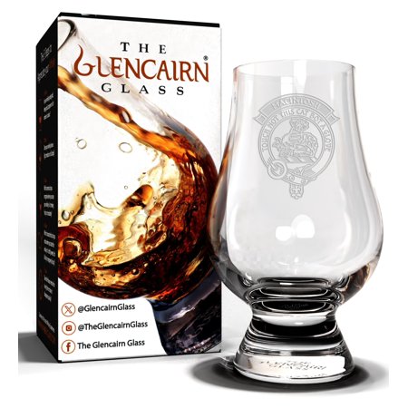 Glencairn Clan MacIntosh Crest Whisky Glass in Gift Carton
