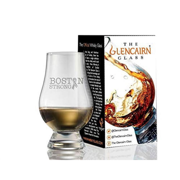 Glencairn Decorative Crystal Whiskey Tasting Glass - Boston Strong