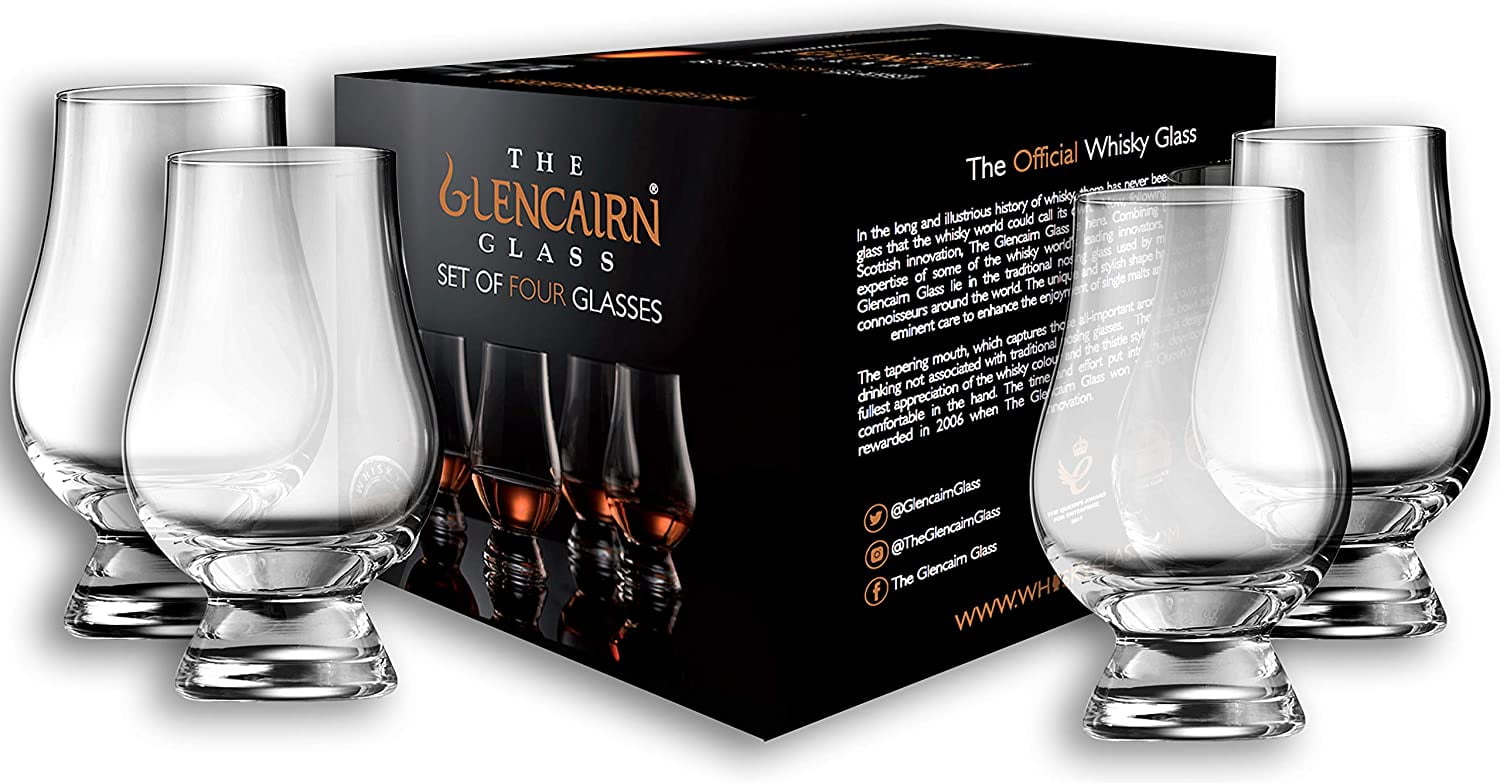 Helen Whiskey Glasses, 24K Gold, Set of 6 - Glazze Crystal Glassware