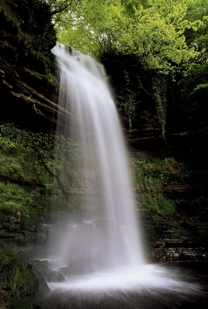 Glencar Waterfall County Leitrim Ireland Waterfall Canvas Art - Richard Cummins Design Pics (24 x 36)