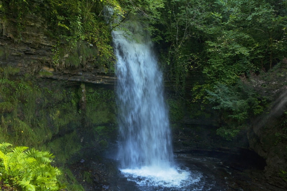 Glencar Waterfall In Yeats Country County Sligo Ireland Canvas Art - George Munday Design Pics (19 x 12)