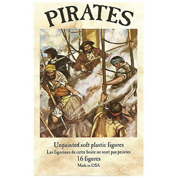 Glencoe Classic Pirates 16Pc 54Mm Plastic Army Men Figures