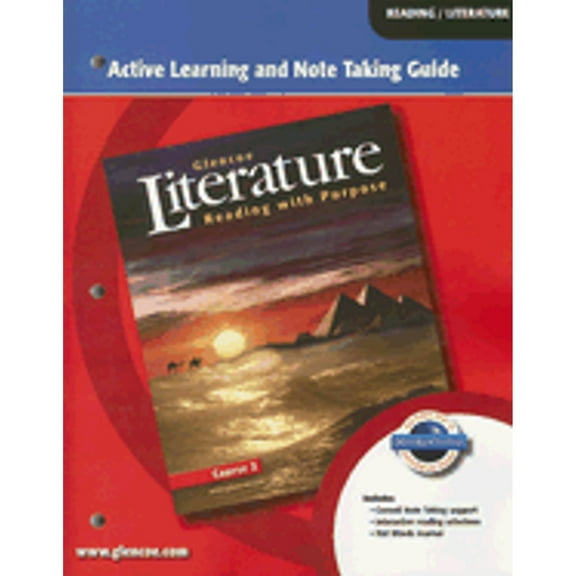 Pre-Owned Glencoe Literature: Reading with Purpose: Active Learning and Note Taking Guide: Course 2 (Paperback) 0078763436 9780078763434