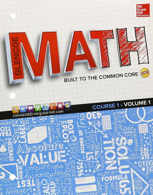 Glencoe Math, Course 1, Student Edition, Volume 1, (Paperback)