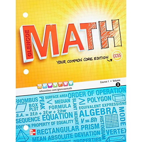 Pre-Owned Glencoe Math, Course 1, Student Edition, Volume 2 (Paperback) 9780076618392