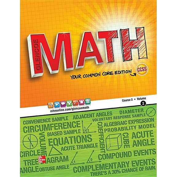 Glencoe Math, Course 2, Student Edition, Volume 2, (Paperback)