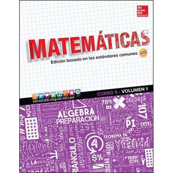 Pre-Owned Glencoe Math, Course 3, Volume 1, Spanish Student Edition (Math Applic & Conn Crse) Paperback
