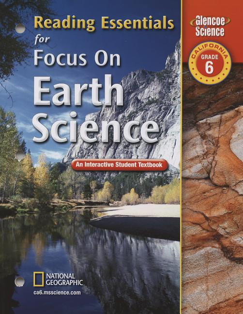 (Paperback)　Focus　Science,　on　Essentials:　Grade　Textbook　Earth　California,　Reading　Student　An　Interactive　Glencoe　Science: