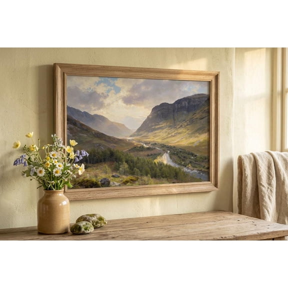 Glencoe Scotland Highland Landscape Wall Art Poster Unframed Paper Print