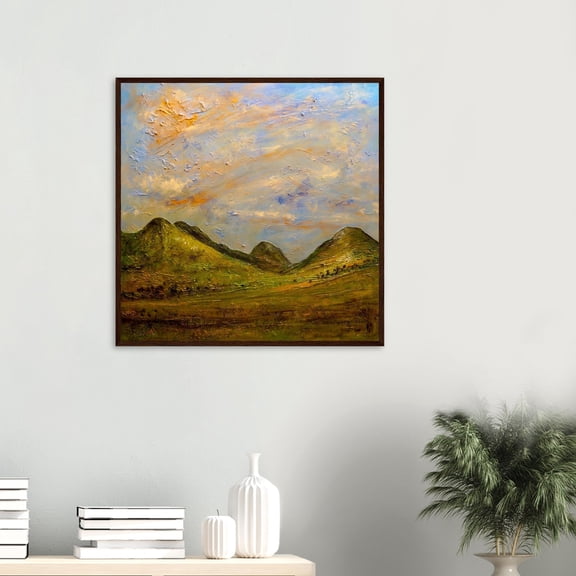Glencoe Summer | Signed Fine Art Prints By Scottish Artist Hunter | Unframed or Varied Frames Available